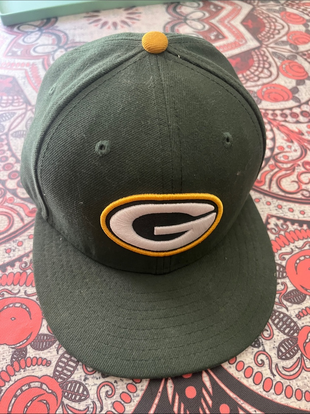 New Era Green and Gold Green Bay G Logo Baseball Cap